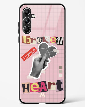 Love On Broken Heart Glass Case Phone Cover-(Samsung)