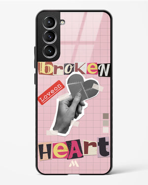 Love On Broken Heart Glass Case Phone Cover-(Samsung)