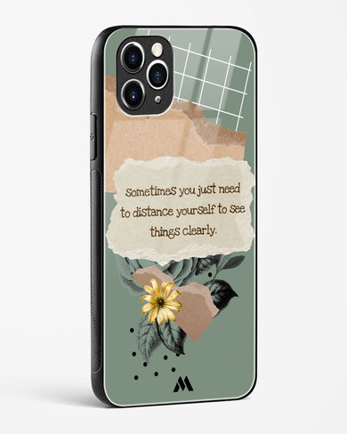 Distance Yourself Glass Case Phone Cover (Apple)