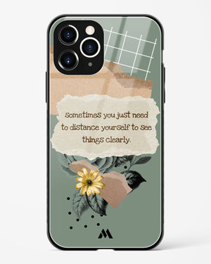 Distance Yourself Glass Case Phone Cover (Apple)