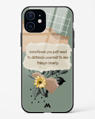 Distance Yourself Glass Case Phone Cover (Apple)