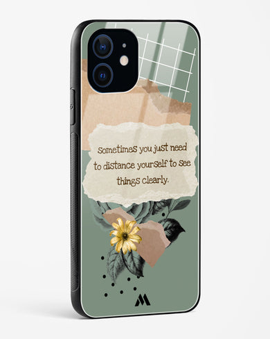 Distance Yourself Glass Case Phone Cover (Apple)