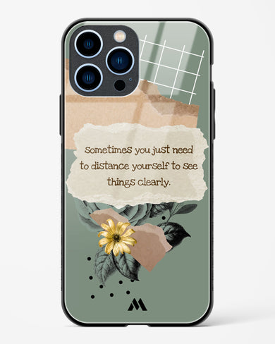 Distance Yourself Glass Case Phone Cover (Apple)