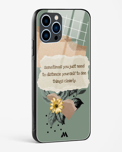 Distance Yourself Glass Case Phone Cover (Apple)