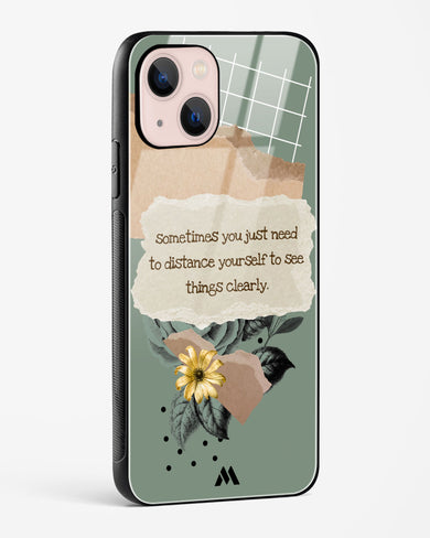 Distance Yourself Glass Case Phone Cover (Apple)