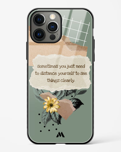 Distance Yourself Glass Case Phone Cover (Apple)