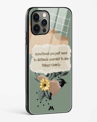 Distance Yourself Glass Case Phone Cover (Apple)