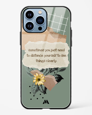 Distance Yourself Glass Case Phone Cover (Apple)