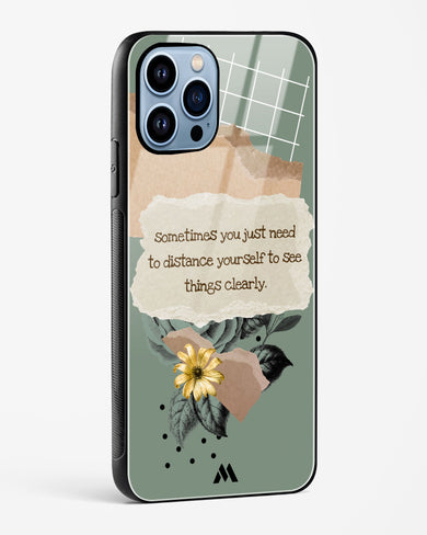 Distance Yourself Glass Case Phone Cover (Apple)