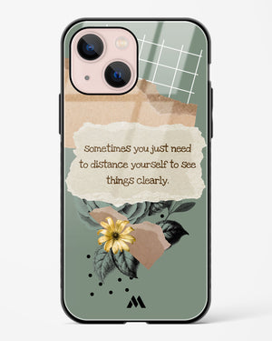 Distance Yourself Glass Case Phone Cover (Apple)