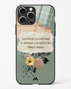 Distance Yourself Glass Case Phone Cover (Apple)