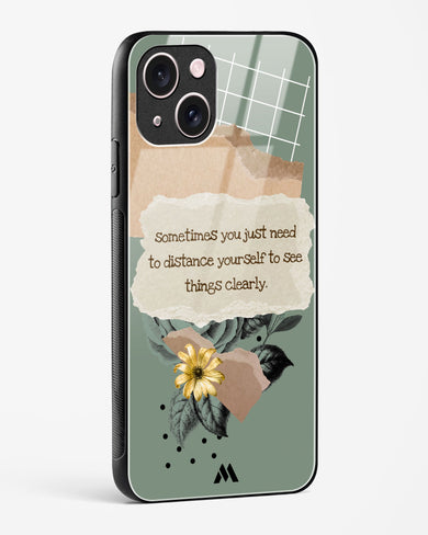 Distance Yourself Glass Case Phone Cover (Apple)