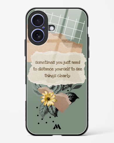 Distance Yourself Glass Case Phone Cover (Apple)