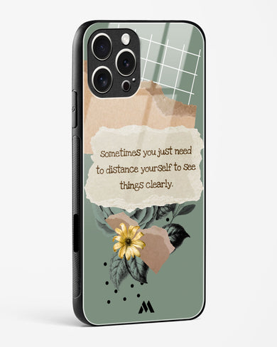 Distance Yourself Glass Case Phone Cover (Apple)