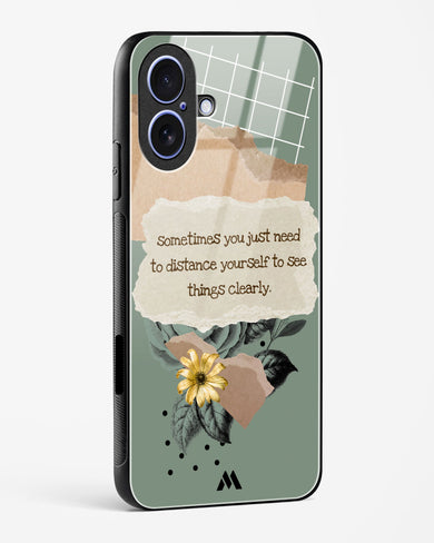 Distance Yourself Glass Case Phone Cover (Apple)