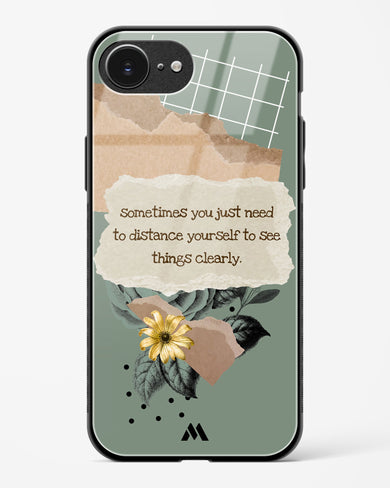 Distance Yourself Glass Case Phone Cover (Apple)