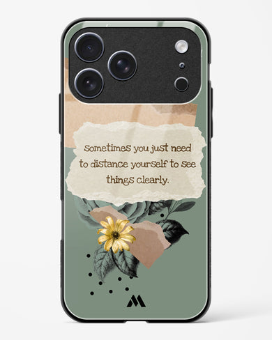 Distance Yourself Glass Case Phone Cover (Apple)