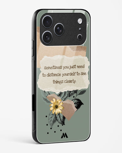 Distance Yourself Glass Case Phone Cover (Apple)