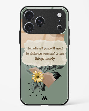 Distance Yourself Glass Case Phone Cover (Apple)