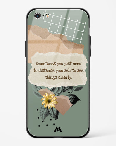 Distance Yourself Glass Case Phone Cover (Apple)