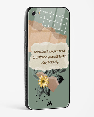 Distance Yourself Glass Case Phone Cover (Apple)