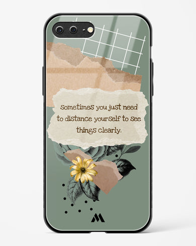 Distance Yourself Glass Case Phone Cover (Apple)