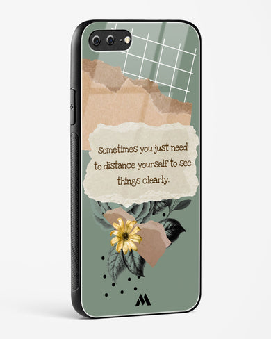 Distance Yourself Glass Case Phone Cover (Apple)