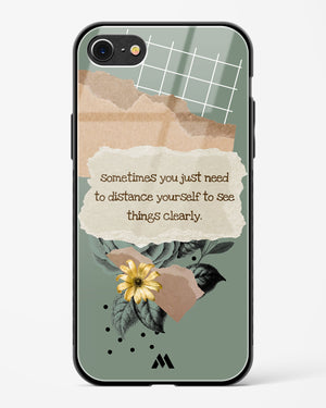 Distance Yourself Glass Case Phone Cover (Apple)