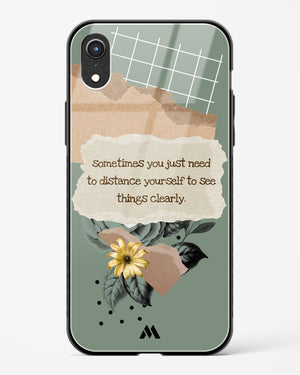 Distance Yourself Glass Case Phone Cover (Apple)