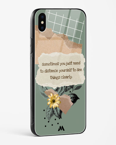 Distance Yourself Glass Case Phone Cover (Apple)