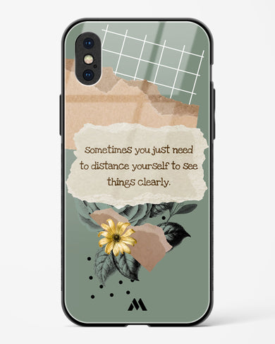 Distance Yourself Glass Case Phone Cover (Apple)