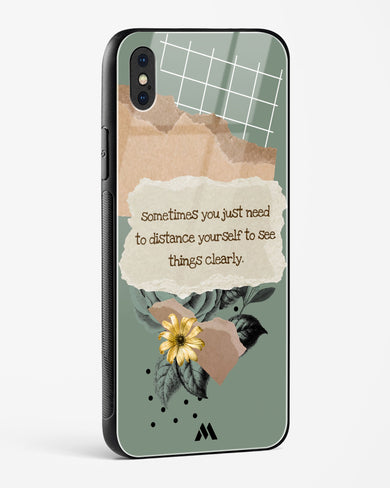 Distance Yourself Glass Case Phone Cover (Apple)