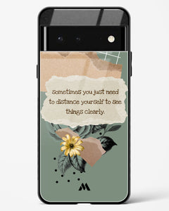 Distance Yourself Glass Case Phone Cover (Google)