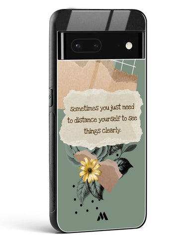 Distance Yourself Glass Case Phone Cover (Google)