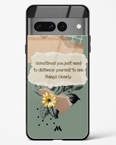 Distance Yourself Glass Case Phone Cover-(Google)