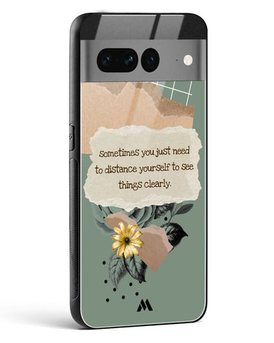 Distance Yourself Glass Case Phone Cover (Google)