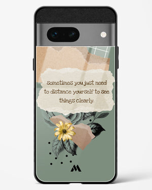 Distance Yourself Glass Case Phone Cover (Google)