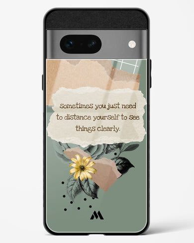 Distance Yourself Glass Case Phone Cover-(Google)