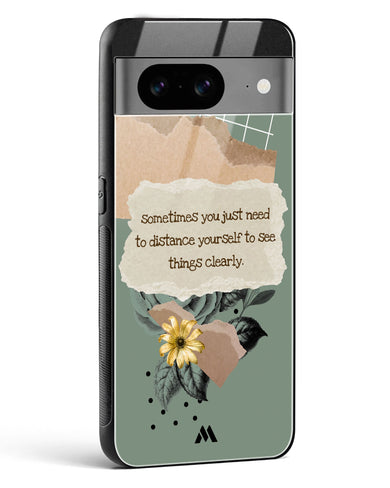Distance Yourself Glass Case Phone Cover-(Google)