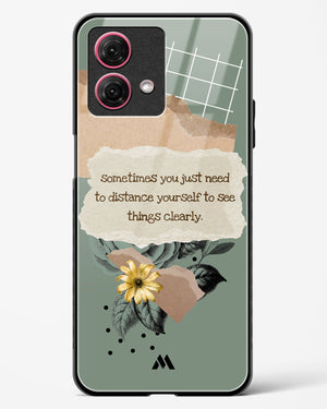 Distance Yourself Glass Case Phone Cover-(Motorola)
