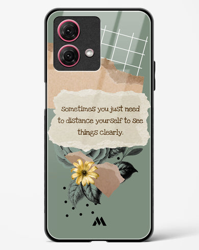 Distance Yourself Glass Case Phone Cover (Motorola)