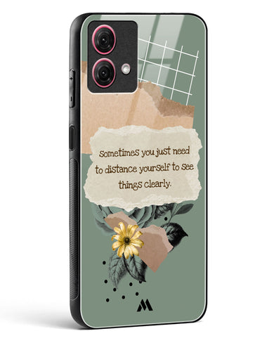 Distance Yourself Glass Case Phone Cover (Motorola)