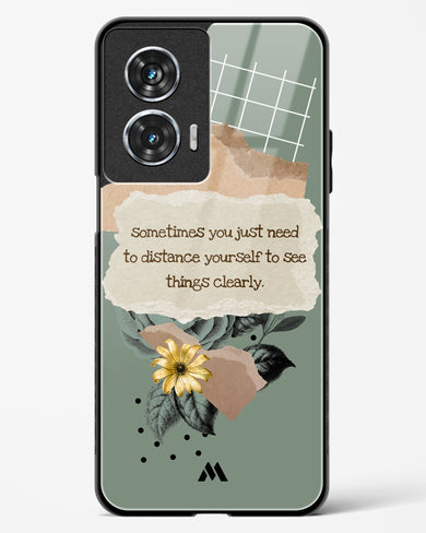 Distance Yourself Glass Case Phone Cover (Motorola)