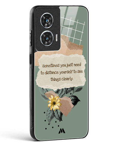 Distance Yourself Glass Case Phone Cover (Motorola)