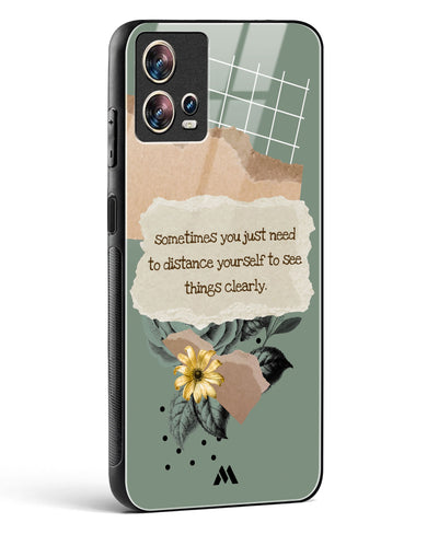 Distance Yourself Glass Case Phone Cover (Motorola)