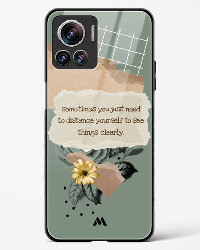 Distance Yourself Glass Case Phone Cover (Motorola)