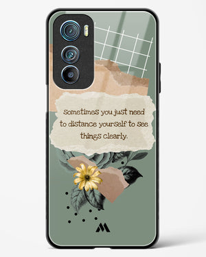 Distance Yourself Glass Case Phone Cover-(Motorola)