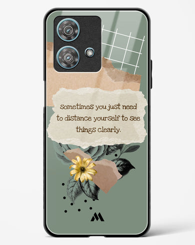 Distance Yourself Glass Case Phone Cover (Motorola)