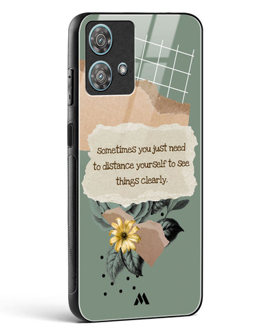 Distance Yourself Glass Case Phone Cover (Motorola)