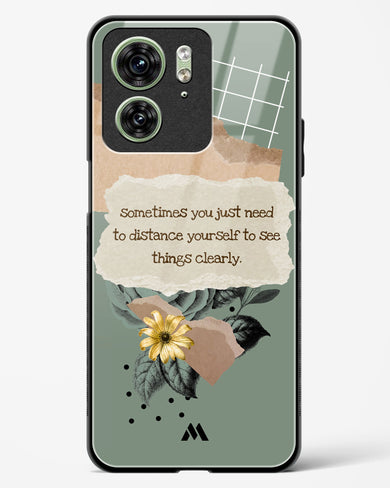 Distance Yourself Glass Case Phone Cover (Motorola)